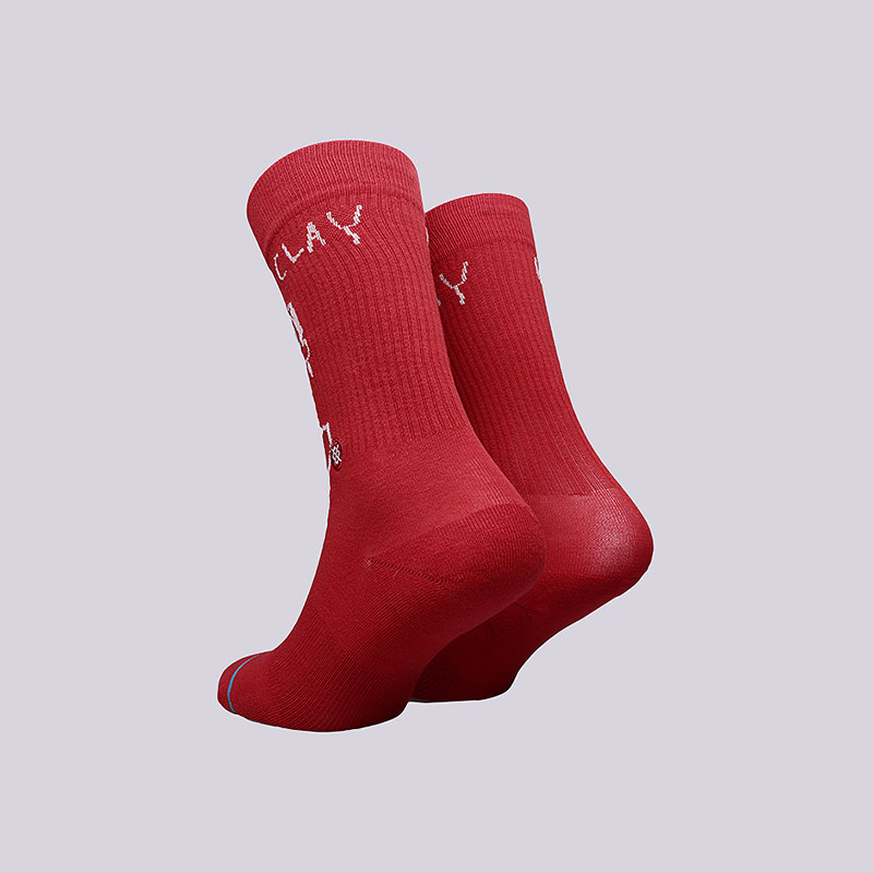 женские красные носки Stance Basquiat Cassius M546C18BAS-RED - цена, описание, фото 2